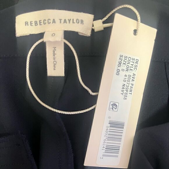 Rebecca Taylor Ava Techy Slim Pant In Navy - Picture 6 of 6